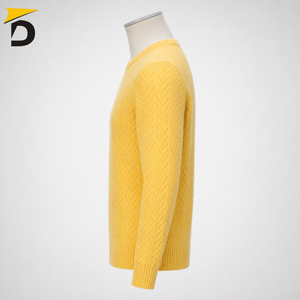 Pull en cachemire pour homme, col rond, séchage rapide, respirant, toucher doux, texture raffinée, silhouette intemporelle, style décontracté chic pour tous les jours - Product Image 3