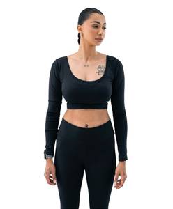 Women's High Support Seamless Spandex Racerback Sports Bra <b>Crop</b> <b>Top</b> with <b>Mesh</b> Breathable & Lightweight for Fitness Workout - Product Image 1