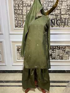 Kameez listo para usar de diseñador famoso con shalwar farshi de tela viscosa, trajes de estilo pakistaní para mujer - Product Image 6