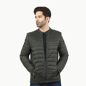 Blousons matelassés pour hommes très demandés, style streetwear, manches longues, fermeture éclair, confortables et coupe-vent - Product Image 2