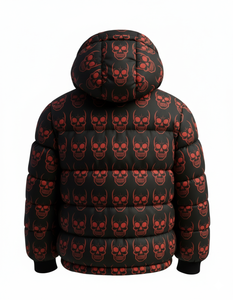 Mens Solid Hooded Puffer Jacket Winter Warm <b>Bubble</b> <b>Coat</b> Streetwear Front Waterproof Breathable Eco-Friendly Custom Wholesale - Product Image 4