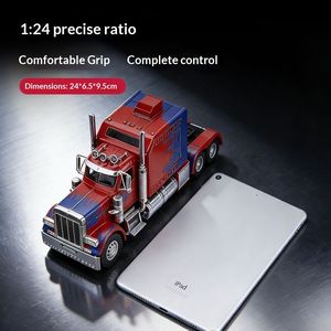 Modellino di Camion in Lega Pressofusa Scala 1:24 Design Realistico con Dettagli Cromati - Product Image 6