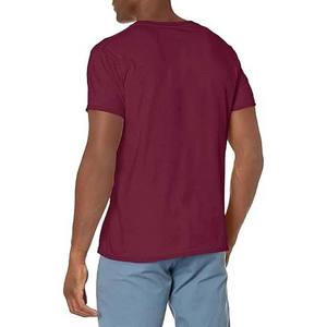 Camiseta de Manga Corta para Hombre, Cuello Redondo, Color Azul Marino, Corte Regular, Color Sólido, Informal, Tejido de Punto, 100% Algodón - Product Image 4