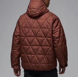 Chaqueta Acolchada con Capucha para Hombre, Color Sólido, Relleno de Poliéster, Cierre de Cremallera, Resistente al Viento, Informal, para Invierno, Corte Regular, 120g - Product Image 3