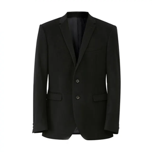 <b>Silver</b> Grey Mandarin Collar Men Blazer <b>Jacket</b> Stand Neck Suit Outerwear Lightweight Fabric Contemporary Casual Style <b>Jackets</b> - Product Image 3