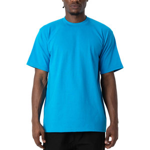 เสื้อยืดสีน้ำเงิน ไซส์ใหญ่พิเศษ ผ้าฝ้าย แขนสั้น คอกลม สไตล์ลำลอง เสื้อยืดโอเวอร์ไซส์ - Product Image 1