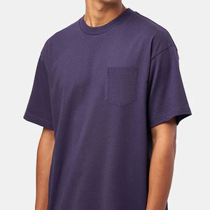 Vente d'usine Nouveau design T-shirt homme à poche poitrine respirant séchage rapide personnalisé OEM Toile Polyester/Coton de haute qualité - Product Image 2