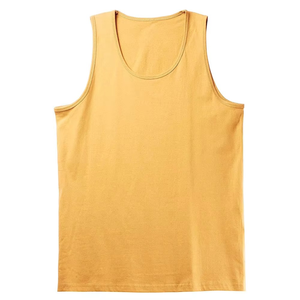 <b>Mens</b> Vintage Style Tank Top Sleeveless Cotton Gym Vest Soft Washed Casual Fitness <b>Singlet</b> Outdoor Training Wear Custom OEM - Product Image 1
