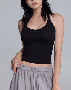 เสื้อครอปท็อปผู้หญิงขายส่ง ผ้าโมดอล แขนกุด เสื้อกล้ามลำลองสำหรับฤดูร้อน เสื้อสวมหัวทรงเข้ารูป คอกลม ผ้าถัก  จากผู้ผลิต - Product Image 5
