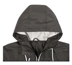Unisex Color Blocked <b>Hooded</b> <b>Soft</b> <b>Shell</b> <b>Jacket</b> Zip Fly Water Resistant Polyester Outdoor Wear Autumn Regular Fit - Product Image 6