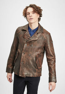 เสื้อหนังนิ่มหนังแพะธรรมชาติคุณภาพดีที่สุดปรับแต่งสีและการออกแบบสำหรับผู้ชาย - Product Image 5