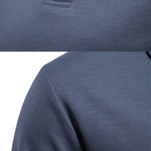 Polo personnalisé avec broderie de logo, en coton, à manches longues, polo surdimensionné pour femmes, avec manches pour le streetwear - Product Image 6