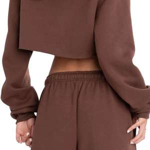 Sudadera con Capucha para Mujer, Estilo Urbano, Felpa, Informal, Top Corto, Logotipo Personalizado, Suministro al por Mayor, Calidad Premium, Invierno, 100% Algodón - Product Image 6