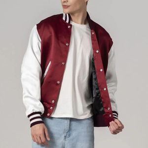 Vestes en satin pour hommes personnalisées, 100% polyester, imperméables, tricotées, OEM, qualité supérieure, best-sellers - Product Image 1