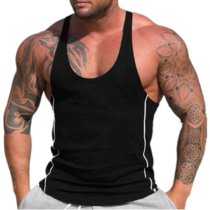 Bodybuilding Stringer Tank Top <b>Men</b> Mesh Gym Sleeveless T-shirt <b>Men</b> Fitness Vest <b>Singlets</b> Sportswear Workout Tank top Stringers - Product Image 3