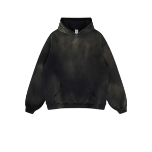 High Quality Cotton Oversize Hoodie <b>Thick</b> <b>Fleece</b> Drop Shoulder Plain Blank Custom French Terry Men Hoodies - Product Image 2