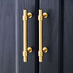 Manijas Decorativas de Latón para Puertas de Armario, Acabado Dorado, Tiradores para Cajones de Guardarropa, Herrajes de Muebles de Lujo Modernos - Product Image 6