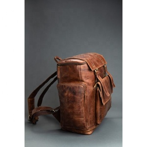 Genuine Leather Brown <b>backpack</b> <b>Large</b> Capacity Multi-Function Waterproof Business Bag Trendy <b>School</b> Man For Travel - Product Image 4