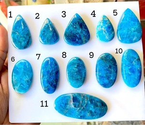 100% Natural Blue Apatite Smooth Cabochon Wholesale Lot Semi-Precious Stone - Product Image 3