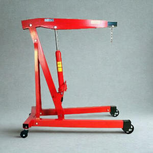 Hydraulic <b>engine</b> hoist shop crane with adjustable boom for vehicle maintenance and heavy <b>lifting</b> tasks - Product Image 2