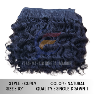 Paquets de cheveux vierges Remy naturels indonésiens alignés sur les cuticules et processus de boucles à la vapeur sans produits chimiques pas de cheveux emmêlés - Product Image 2