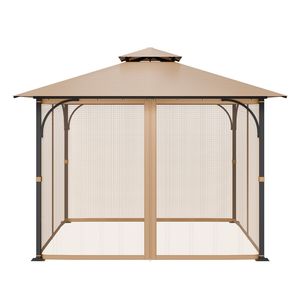 Rete di Ricambio per Gazebo 3x3x2,1m, Rete a Maglie Fini per Giardino Esterno e Patio, Parete Laterale a 4 Pannelli, Compatibile con la Maggior Parte dei Gazebo - Product Image 1