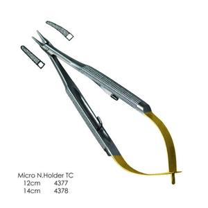 Best Selling 18cm Quality Metal Surgical Needle Holder Lock Manual Forceps Straight Suture Instrument Set by <b>Blush</b> Surgical - Product Image 3