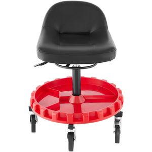 Taburete Rodante para Garaje con Altura Ajustable de 22-26 Pulgadas, Capacidad de 300 LBS, Neumático, con Bandeja, Asiento Móvil para Reparación de Automóviles - Product Image 1