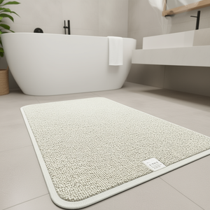 Tapis de bain antidérapant ZARA RUNNER 22X55, tapis en polyester doux et absorbant pour salle de bain, douche, maison ou hôtel - Product Image 3