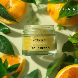 สครับปากวีแกนออร์แกนิค คอลลาเจน ชาเขียว วิตามินซี บำรุงริมฝีปาก ผลไม้ ช่วยผลัดเซลล์ผิว พร้อมรับผลิตโลโก้เอง - Product Image 1