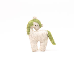 Handmade Wool Felt Stitched <b>Unicorn</b> <b>Ornament</b> Soft Animal Toy Fantasy Decor Gift Child Wholesale Bulk - Product Image 1