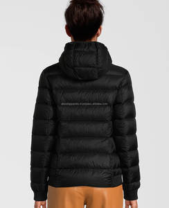 Wholesale Plain Thick Crop Plus Size Bread With Down Cotton Zip Down Coats Custom Logo Luxury Shiny Bubble Women'S Puffer Jacket - Product Image 4