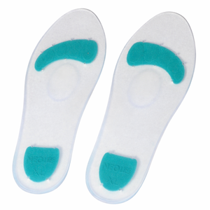 <b>Silicone</b> Gel Orthotic Insoles Arch Support Heel Cushion Inserts | Shock Absorbing Foot Care <b>Pads</b> for Daily Comfort Walking - Product Image 1