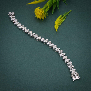 Luxury Round Brilliant Lab Grown Diamond Bracelet IGI Certified 10K 14K 18K Solid <b>Gold</b> Yellow <b>Rose</b> White Jewelry For Women - Product Image 5