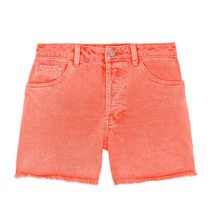 Shorts de mezclilla de cintura alta para mujer, pantalones cortos de mezclilla holgados con dobladillo, shorts de mezclilla para mujer, precio razonable - Product Image 5