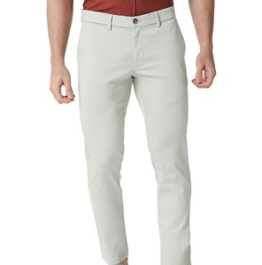 Pantalones Chinos de Cintura Alta para Hombre, Corte Recto, Ajustados, Transpirables, Resistentes al Agua, Ecológicos, con Logotipo Personalizado - Product Image 1