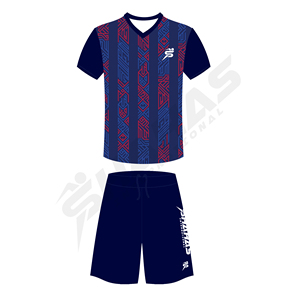 Ensemble d'uniformes de football tendance, respirant, 100 % polyester, haute qualité, pour joueurs de football, personnalisable pour équipe. - Product Image 5