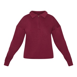 Bourgogne Studio Archives col demi fermeture éclair pull sur sweat pantalon de survêtement coupe décontractée - Product Image 6