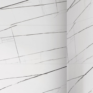 Revêtement mural en porcelaine émaillée sculptée grand format 600x1200, texture luxueuse pour les murs de projets immobiliers commerciaux - Product Image 2