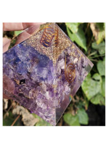 Pirámide de Orgonita de Amatista Hecha a Mano de Alta Calidad, Estilo Pirámide, Decoración Energética Curativa para el Hogar y la Oficina - Product Image 4
