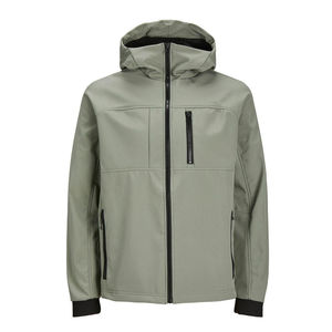 Veste softshell à capuche pour homme de haute qualité, imperméable, coupe-vent, longue et fine, pour l'hiver - Product Image 1