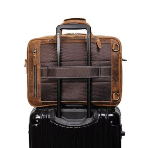 All-Weather <b>Waterproof</b> Leather <b>Backpack</b> Anti-Theft Vintage Laptop Rucksack Genuine Leather Bag LBP-0427 - Product Image 3