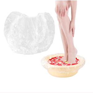 NIDY - Protège-pieds jetables non tissés pour pédicure - Soins pour bébés et enfants |   Doublures hygiéniques imperméables laminées avec revêtement PE pour bain de pieds, 20/100 pièces - Product Image 1
