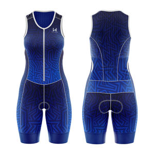 Conjunto de Jersey y Culotte de Ciclismo Personalizado para Mujer, Tallas Grandes, Ligero, Transpirable, 100% Poliéster, Material Ecológico - Product Image 3