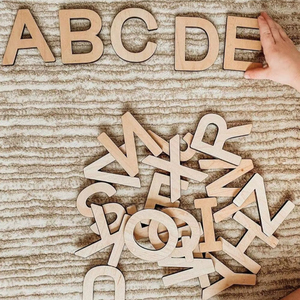 Letras de MDF Premium para Decoración de Interiores, Colección de Letras Decorativas de MDF para Amantes de las Manualidades, Colección Hecha a Mano - Product Image 1