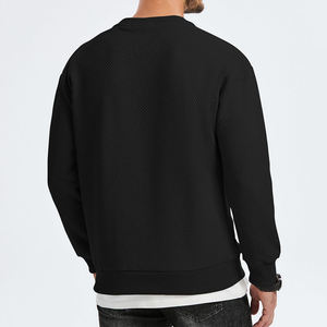 Sweat-shirt en coton épais pour hommes, personnalisable avec impression en relief, pour marques américaines, faible MOQ, marque privée. - Product Image 3