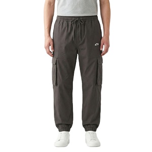 Pantalon cargo jogger en nylon pour homme, style streetwear décontracté, taille élastique, poches utilitaires, léger, coupe-vent, logo personnalisé - Product Image 1