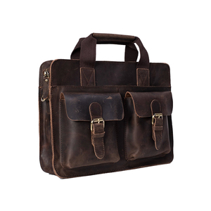 Maletín de Cuero Genuino de Estilo Lujoso para Hombre, Bolsa de Viaje para Portátil con Cierre de Cremallera, Bolsa de Oficina - Product Image 6
