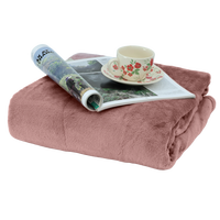 Couverture en velours doux pour lit, design tendance, quatre saisons, 100% polyester, couleur unie, tricotée, antibactérienne, ignifuge