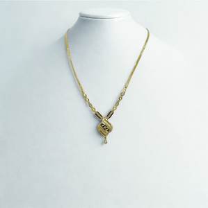 ชุดสร้อยคอจี้รูปทรงเรขาคณิตสีทองหรูหรา พร้อมต่างหูเข้าชุด สำหรับผู้หญิง เหมาะสำหรับงานแต่งงานแบบดั้งเดิม เครื่องประดับแฟชั่น - Product Image 3